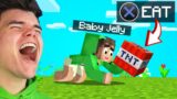 I Became A BABY In MINECRAFT! (Dangerous)