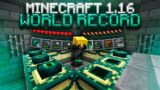 I GOT THE NEW MINECRAFT 1.16.1 WORLD RECORD [14:10]