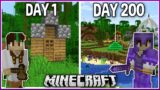 I Played Minecraft for 200 Days.. (1.16 Survival)