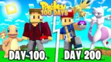 I SPENT 200 DAYS IN MINECRAFT PIXELMON! (Pokemon In Minecraft)