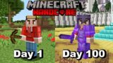 I Survived 100 Days In HARDCORE Minecraft And Here's What Happened…