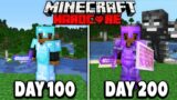 I Survived 200 Days in HARDCORE Minecraft.. Here's What Happened