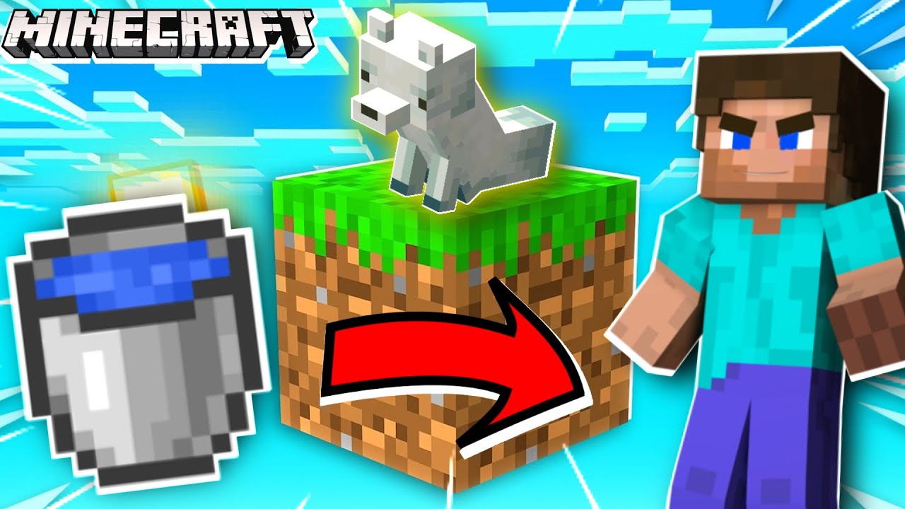 INFINITE WATER SOURCE HACK IN MINECRAFT | ONE BLOCK