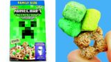 MINECRAFT CREEPER CRUNCH CEREAL with Creeper Bit Marshmallows/How many Marshmallows are in the box?