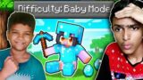 *MY BROTHER BEAT MINECRAFT IN 13 MINUTES*|| BABYMODE || HINDI || DAB BOY ||