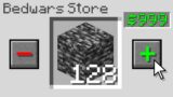 Minecraft Bedwars but i can buy any item in the game..