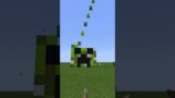 Minecraft Creeper Movement Statue | #Shorts