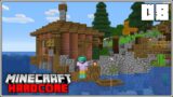 Minecraft Hardcore Let's Play – FISHING HUT & NETHER EXPLORING!!! – Episode 8