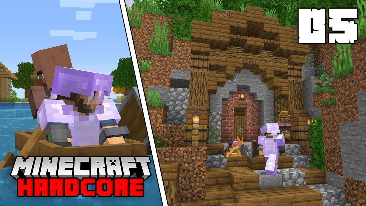 Minecraft Hardcore Let's Play - THE MINE ENTRANCE!!! - Episode 5 ...