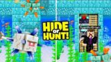 Minecraft Hide or Hunt, Making a Secret Ocean Monument Base!
