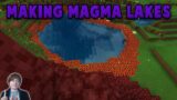 Minecraft: Making Mega Magma Mountainside Lakes