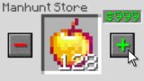 Minecraft Manhunt but i can buy any item in the game..