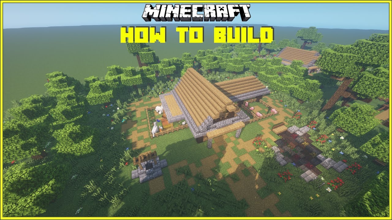 Minecraft - Medieval Barn - How To Build - Minecraft videos