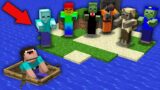 Minecraft NOOB vs PRO : NOOB SAILED ON BOAT BUT FOUND DESERT ISLAND THIS NEW FANTASTIC ZOMBIE!