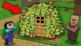 Minecraft NOOB vs PRO: THIS MONEY PILE MOST MYSTERIOUS BUILDING IN VILLAGE BUT WHO LIVE INSIDE?