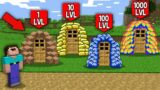 Minecraft NOOB vs PRO : WHICH RAREST PILE WILL NOOB UNBLOCK FOR 1000LVL VS 100LVL VS 10LVL VS 1LVL?