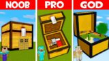 Minecraft NOOB vs PRO vs GOD: NOOB FOUND SECRET CHEST HOUSE! (Animation)