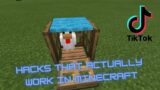 Minecraft TikTok hacks that actually work in 1.16!!