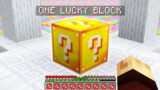Minecraft UHC but there is only 1 Lucky Block..