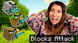 Minecraft but the BLOCKS ATTACK with APHMAU
