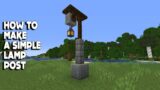Minecraft #shorts :: How to Make a Beautiful Lamp Post in 1.16.3