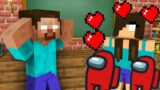 Monster School : Poor Among Us Life Story – minecraft animation