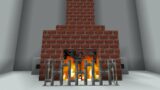 ON and OFF Fireplace in Minecraft