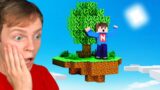 Playing MINECRAFT SKYBLOCK! (First Try)