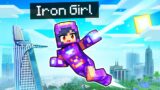 Playing as IRON GIRL in Minecraft!