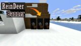 Reindeer Banner in Minecraft || Christmas Banner Designs || Tutorial