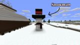 Snowman in Minecraft || Minecraft Christmas Builds || Tutorial