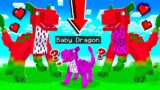 Taming a *NEW* BABY DRAGON in MINECRAFT!