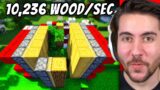 Testing The Best Wood Harvesting Methods in Minecraft!
