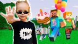 Varvara and friends birthday Minecraft – surprises and sweets