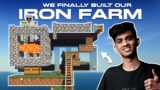 WE FINALLY BUILD OUR IRON FARM | MINECRAFT