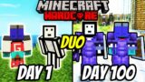 We Survived 100 Days In Hardcore Minecraft – Duo Minecraft Hardcore 100 Days