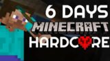 i survived 6 days in minecraft hardcore and this is what happened…