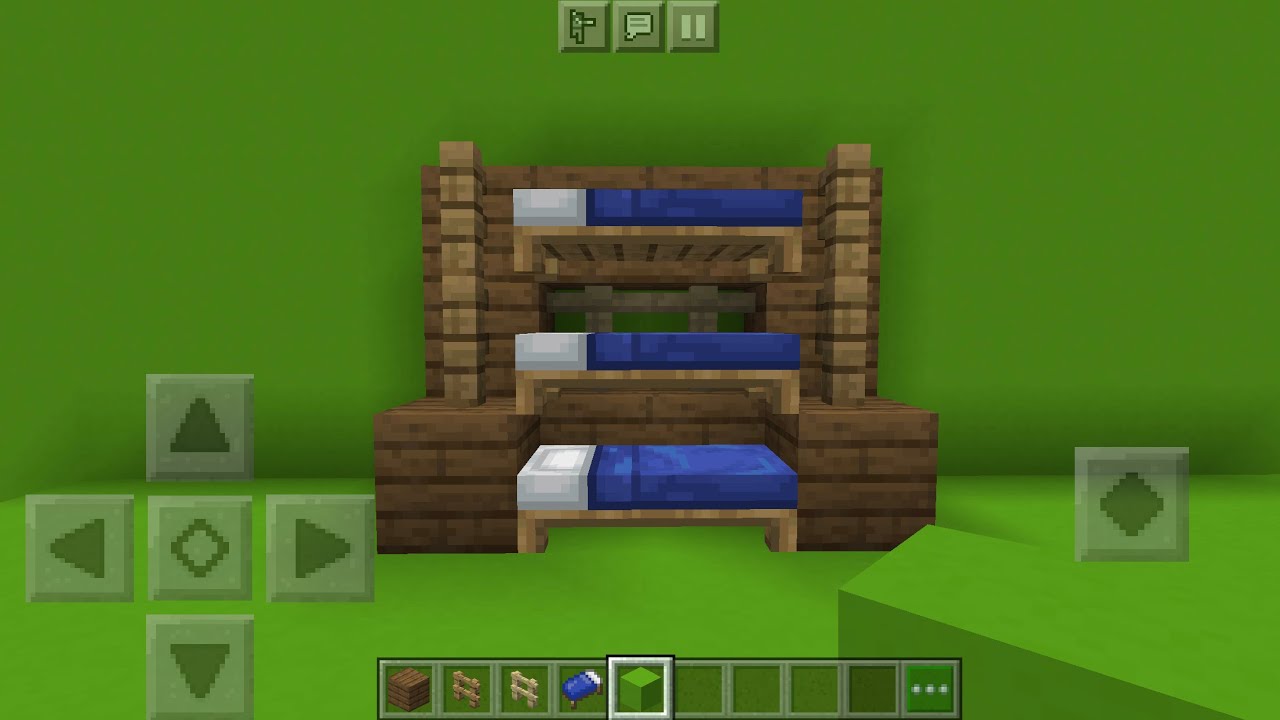 short-minecraft-triple-bunk-bed-minecraft-triple-bed-minecraft-videos