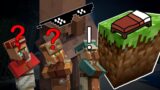 BED ON TOWER Vs VILLAGERS #shorts #minecraft #shorts