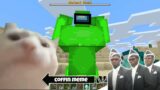 Coffin Meme Among Us but Cat is Vibing – Minecraft