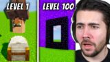 Cursed Minecraft Hacks From Level 1 to Level 100