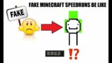 Fake Minecraft Speedruns Be Like #shorts
