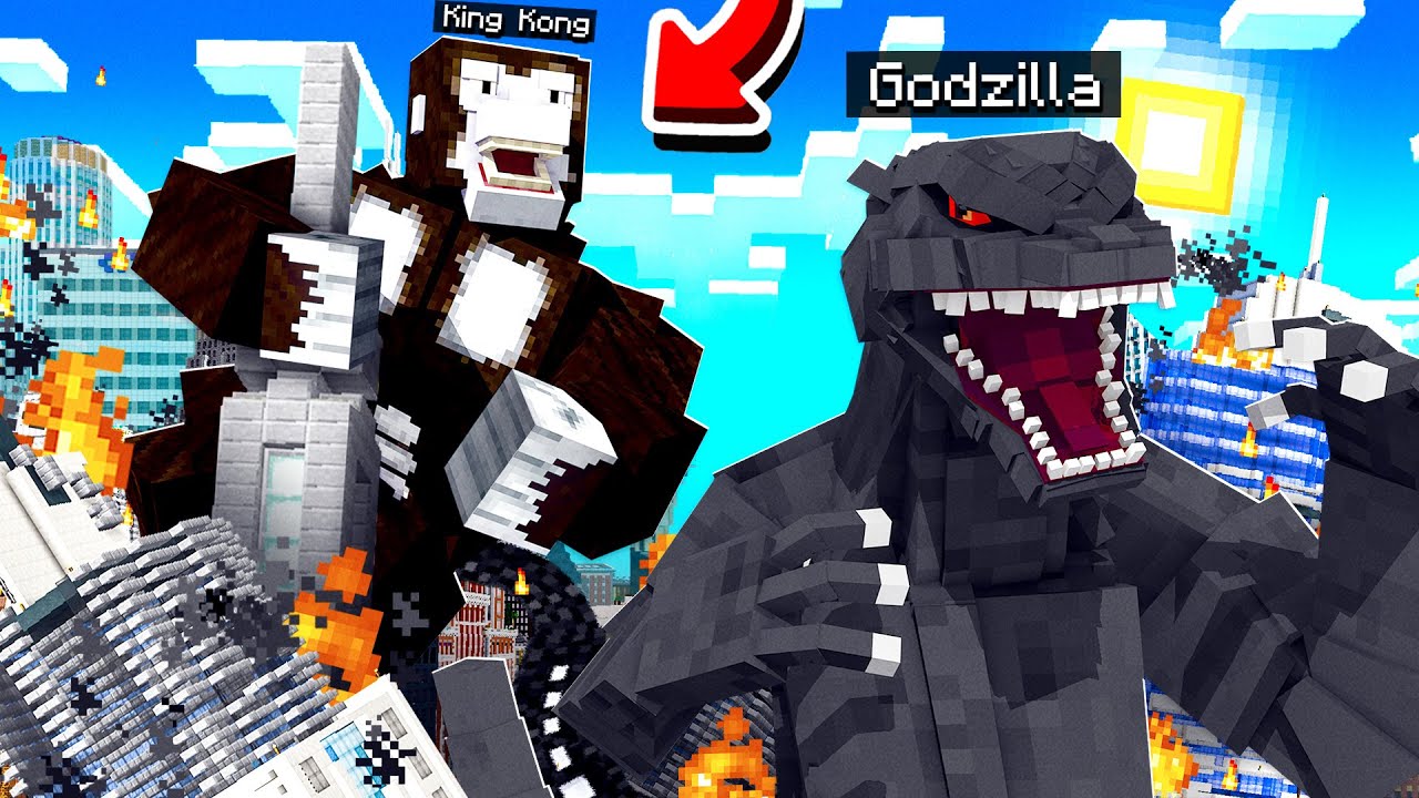 minecraft kong vs godzilla