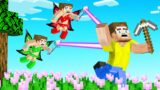 HUNTERS vs SPEEDRUNNER As FAIRIES! (Minecraft)