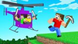 HUNTERS vs SPEEDRUNNER With HELICOPTERS! (Minecraft)