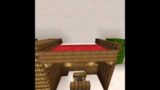 How To Make A Bunk Bed Desk In Minecraft #Shorts