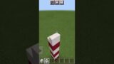 How to build a simple candy cane in Minecraft #shorts