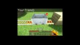 How to make a rail trap in Minecraft || Best idea to kill your friend || #shorts