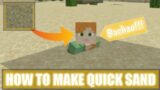 How to make quick sand in minecraft||#shorts