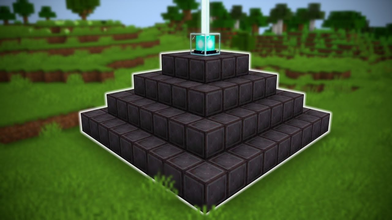 I Made A Full Netherite Beacon In Minecraft Hardcore Minecraft Videos 2096